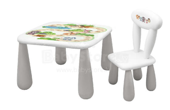 MALTEX SET LUNA FOREST CREW Laste Laud + Tool Valge/Hall