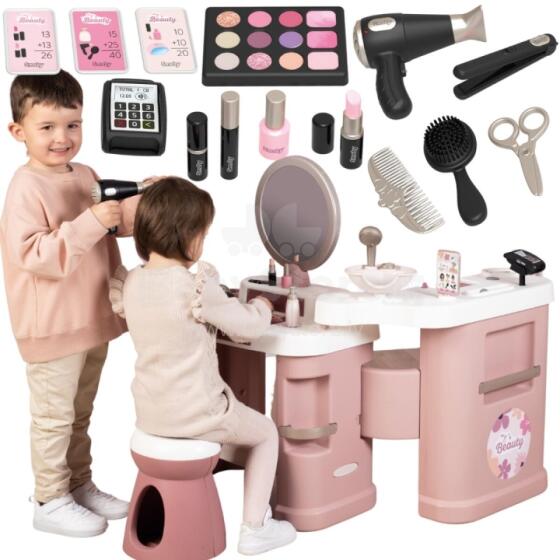 SMOBY Little Stylist Center ILU + 26 Aksessuaari Juuksur ja Ilutegija