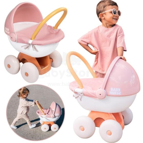 SMOBY Beebiõde Sügav Lastevanker Plastkatusega