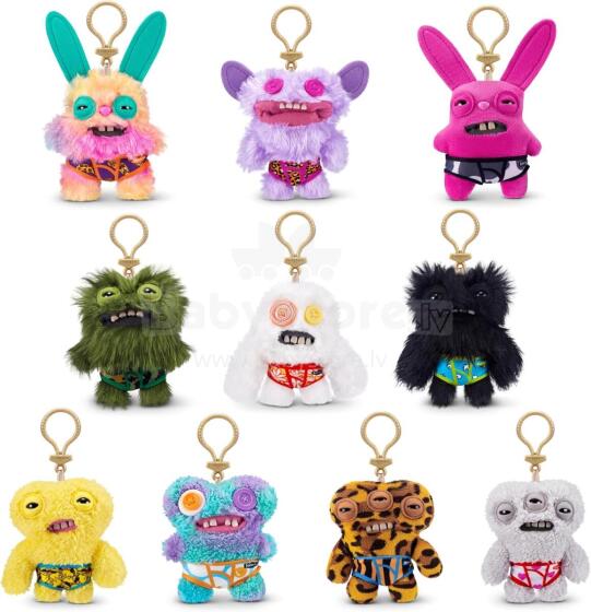 ZURU Fuggler võtmehoidja 4. seeria: naljakas kole koletis plush-kogumismänguasi RANDOM