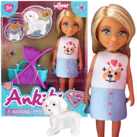 WOOPIE ROYAL Doll with Stroller and Dog