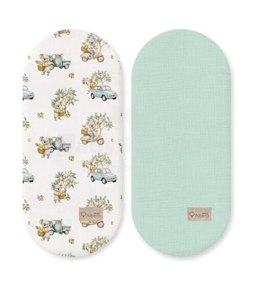 MY TREE Простынь для колыбели 2-Pack W446 Коала в пути