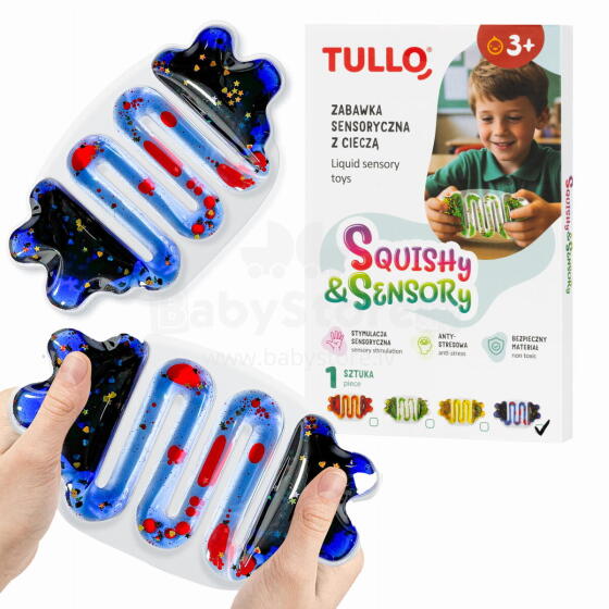TULLO 709 Sensory Toy with Squishy Liquid Blue