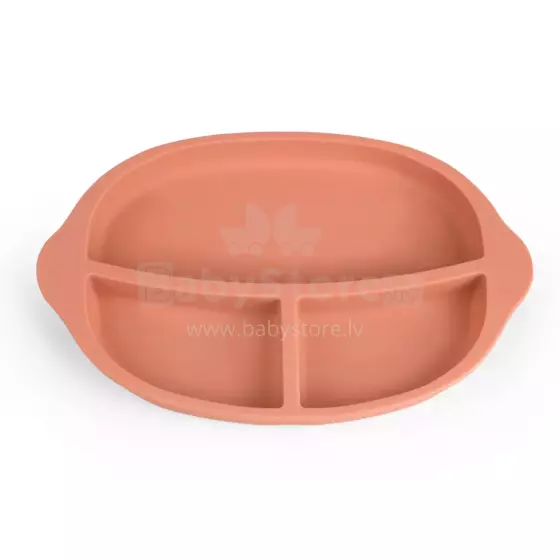 Haakaa Silicone Divided Plate Art.UTE27-R Rust Kiddish taldrik