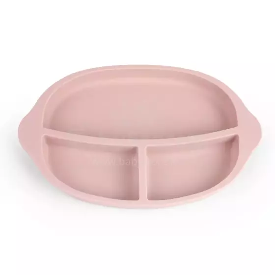 Haakaa Silicone Divided Plate Art.UTE27-BH Blush Kiddish taldrik