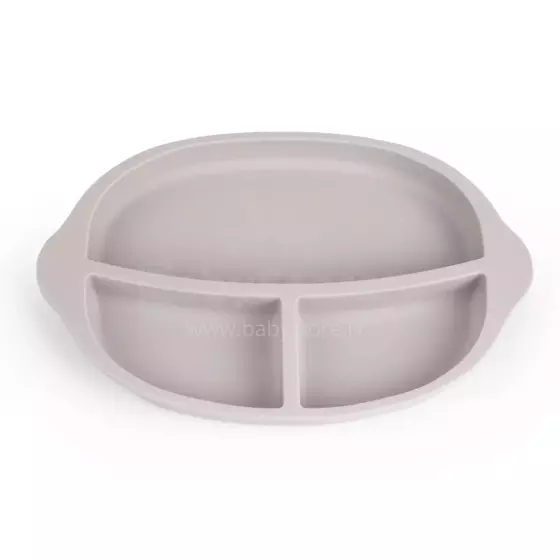 Haakaa Silicone Divided Plate Art.UTE27-S Suva Grey Kiddish taldrik