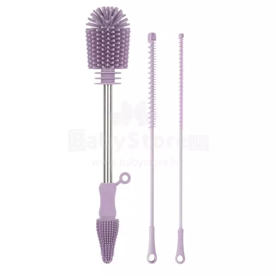 Haakaa Silicone Cleaning Brush Kit Art.BHK127-L Lavender Silikoonist hari pudelite ja luttide jaoks