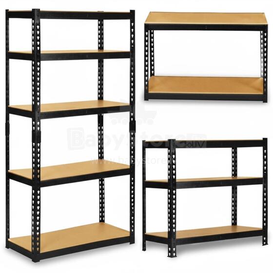 Metallist hoiuriiul 183 x 90 x 40 cm Humberg HR-853 must