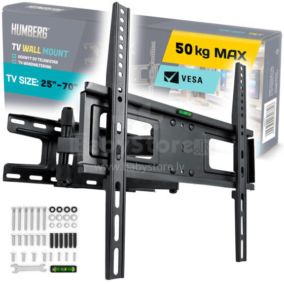 TV Kinnitus 25-70 tolli Humberg 50 kg