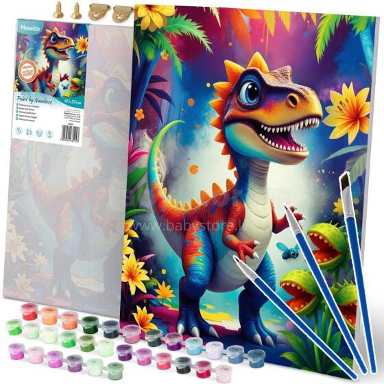 Numbrite järgi maal 40x50 cm Massido Dino
