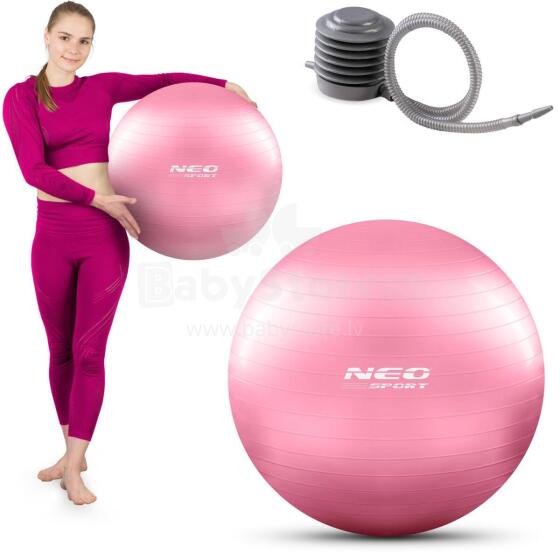 Treeningpall 55 cm NS-950 Roosa