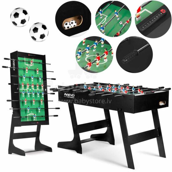 Neosport Foosball Table 121 x 61 x 80 cm NS-803 must