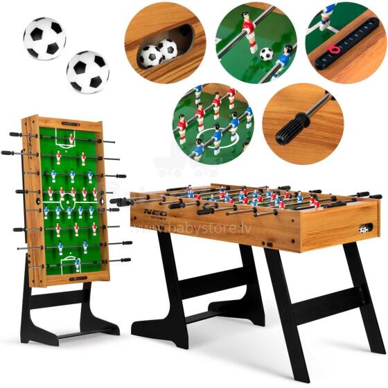 Neosport Foosball Table 121 x 61 x 80 cm NS-803 Puit