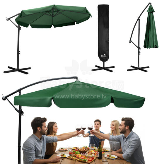 Kokkupandav aiavarju 8 segmenti 350 cm kattega Plonos PL-881