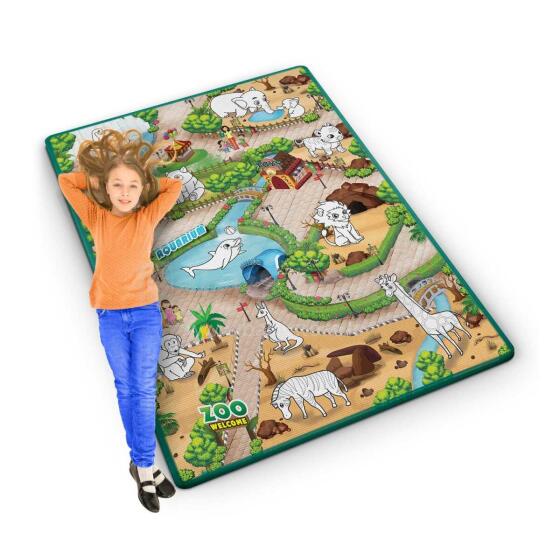 Rullitav värvimismatt 120 x 90 x 0.3 cm Ricokids RK-344
