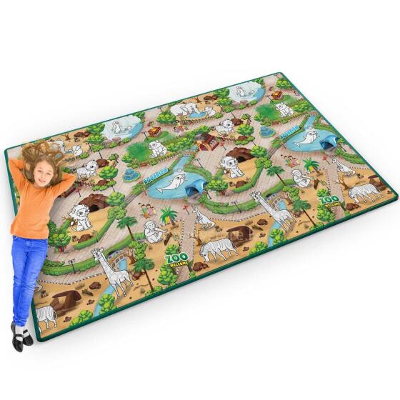 Rullitav värvimatt 200 x 120 x 0.3 cm Ricokids RK-343
