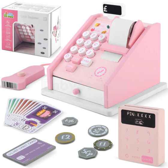Puidust mänguasi kassaregister RK-868 Ricokids