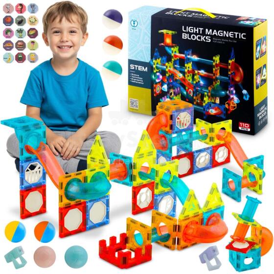 Magnetplokid valgustusega RK-763 Ricokids