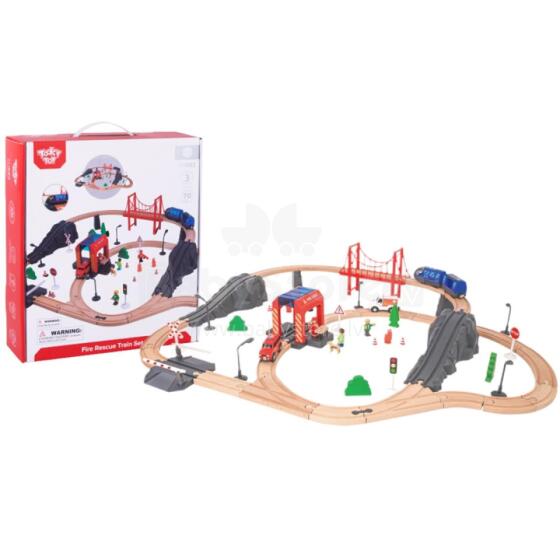 Tooky Toy Puitpäästeteenistuse Rong Kiirabi 70 tk.
