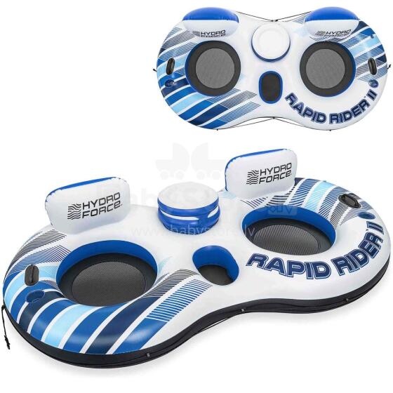 Topelt Ujumisring Mattress Rapid Rider Bestway 43113