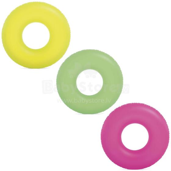 Neoon Ujumisring 91 cm - 3 Värvi INTEX 59262 Roheline