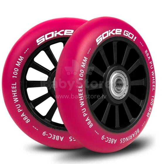 Tõukeratta rattad 100 mm Ruby 2 tk