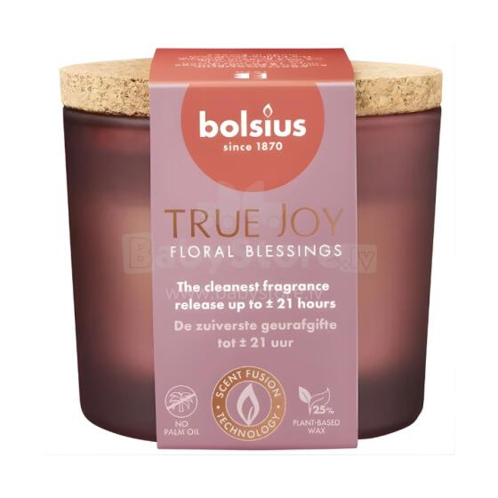 Candle aroma. glass gl. with cork True Joy &Oslash;66x83mm floral blessings