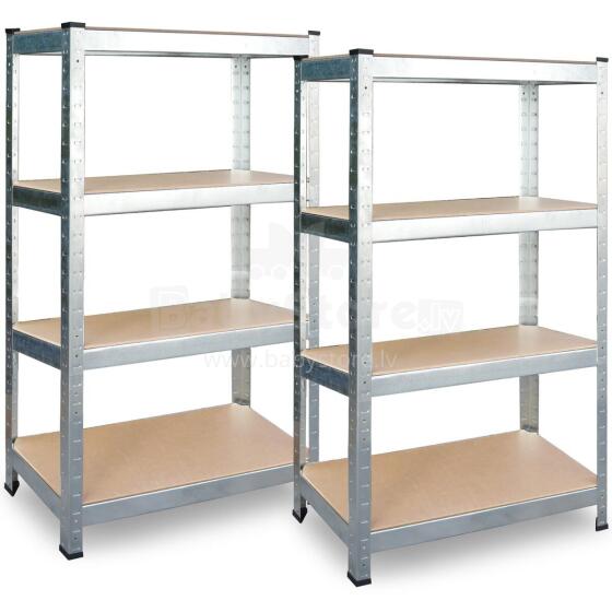 Metallist hoiustamisriiulite komplekt 2 tk 174 x 80 x 40 cm Plonos PL-701