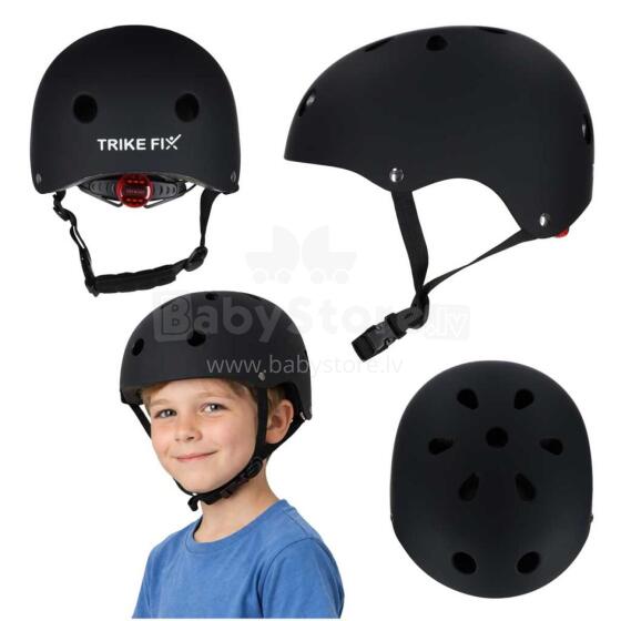 Ikonka Trike Fix Art.KX2814_4 Black laste jalgrattakiiver, reguleeritav, LED, M, 55-58 cm,