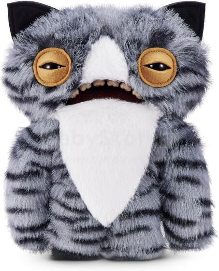 Fuggler Alley Cats (Wide Eyed Cat) – naljakas kole monster-plüüsmänguasi inimesehammastega