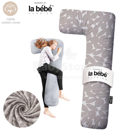 La Bebe™ Flopsy Cotton Nursing Maternity Pillow Art.80579836 Nordic Pebbles.