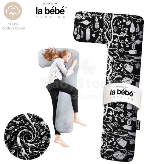 La Bebe™ Flopsy Cotton Nursing Maternity Pillow Memory foam Art.20608144 Nordic Night.
