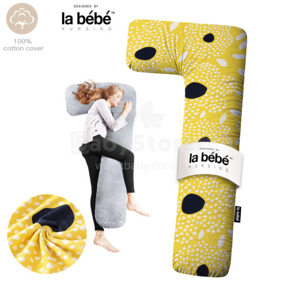 La Bebe™ Flopsy Cotton Nursing Maternity Pillow Memory foam Art. 70608146 Nordic Seeds.