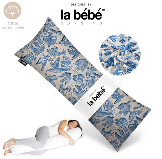 La Bebe™ Easy Maternity Pillow Art.90612661 Nordic Birds.