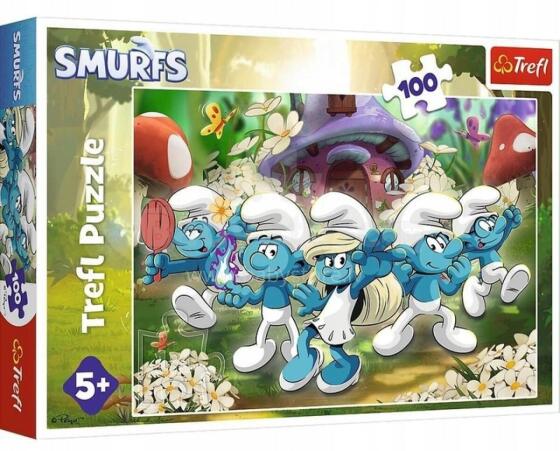TREFL 16487 Pusle 100 Kohtuge Smurfe