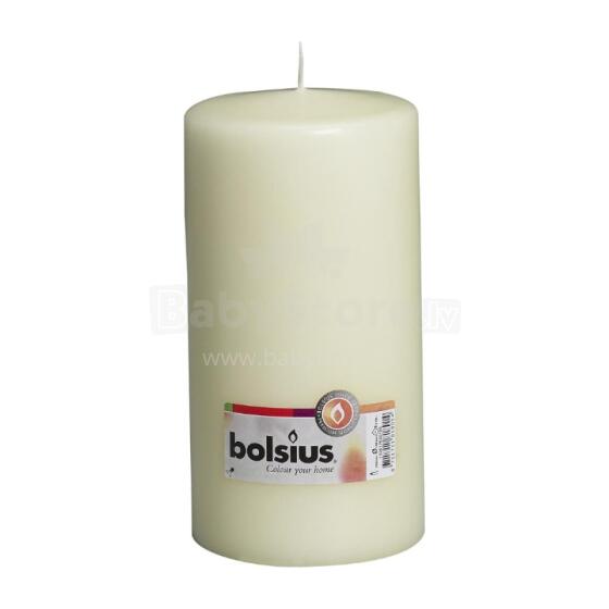 Candle cylinder &Oslash;200x98mm beige