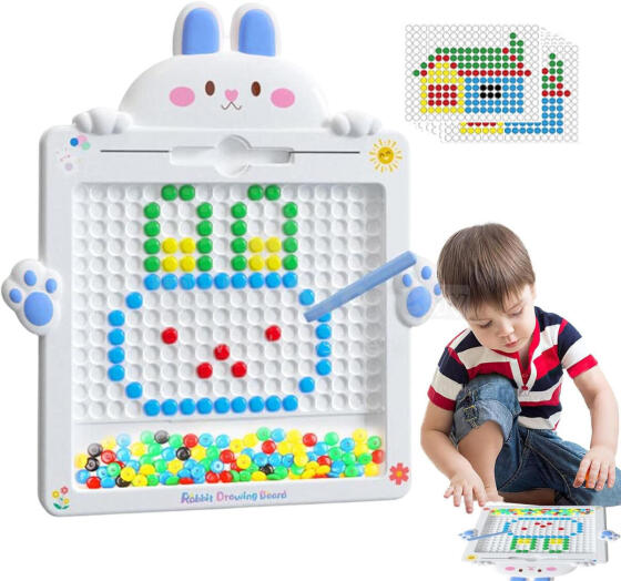WOOPIE Magnettahvel Montessori MagPad Jänes 2tk.