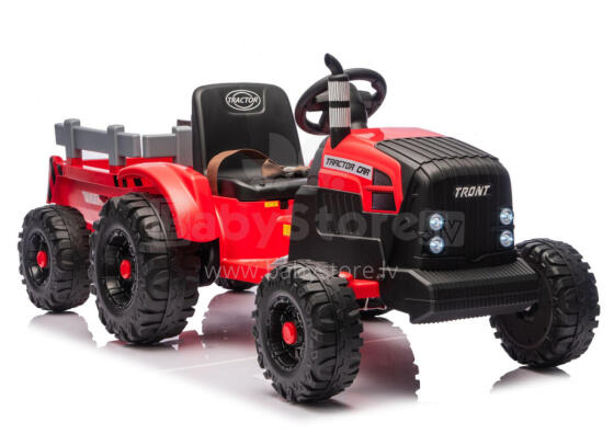 CH9959B Aku Toitega Traktor Haagisega Punane 24V