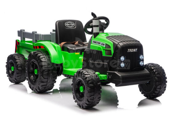 CH9959B Aku Toitega Traktor Haagisega Hele Roheline 24V
