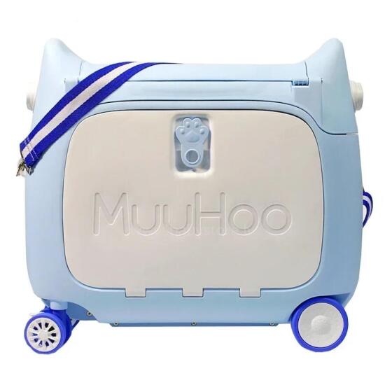 Multifunctional Children Luggage  Suitcase Art.276173 Blue Kohver-iste ratastel 3 ühes