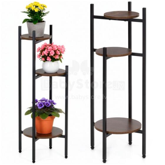 Lilleseade 81 cm metallist lilleseade 3 riiuliga mitmetasandiline riiul elutoale
