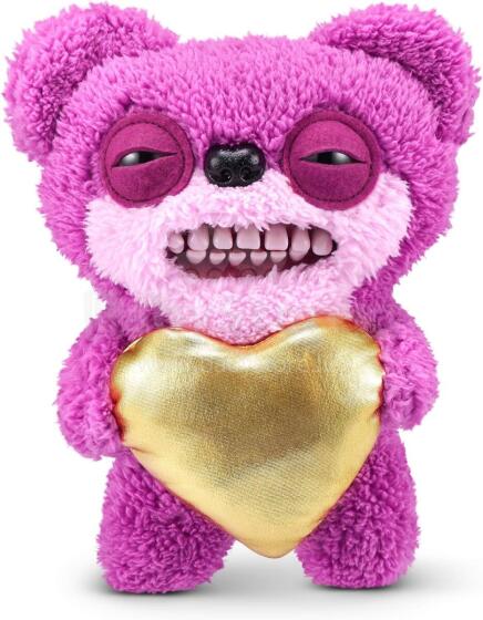 Fuggler Gold Fuggs 22 cm plush mänguasi (Teddy Bear Nightmare - süda) firmalt ZURU - naljakas kole koletislik kaisuloom inimkujuliste hammastega, hull kollektsioonio