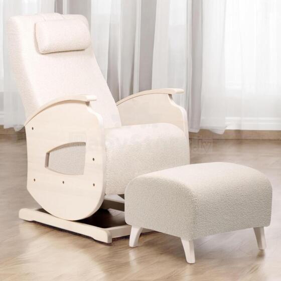 NeiLux Design Relaxing Rocking Chair Art.278416 White Kiiktool söötmiseks