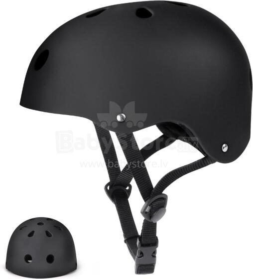 Flintronic Bicycle Helmet Art.278456 Black Sertifitseeritud, reguleeritav laste kiiver (48-52 cm)