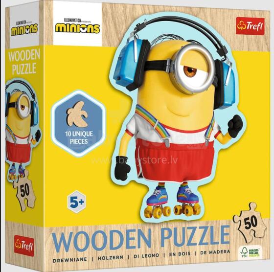 Pusle - "50 Pusle Puidust Kontuurid - Hull Minion" Trefl 20239
