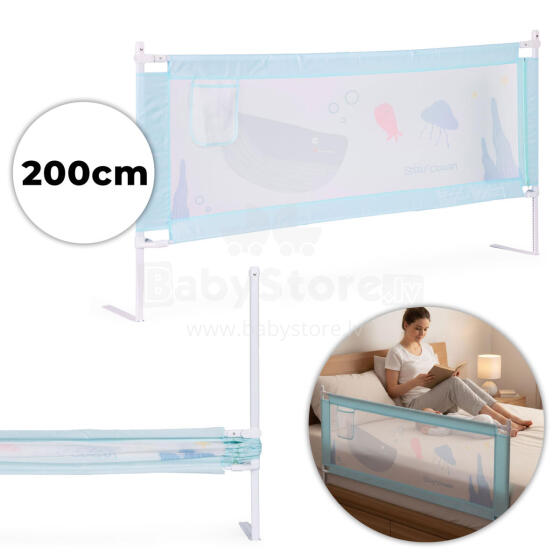 Voodi turvapiire 200 cm kaitse lapsele ECOTOYS