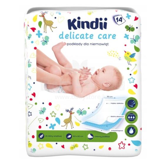 Beebilinad Kindii Delicate Care 14 tk 60x60cm