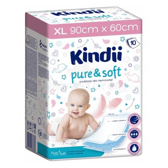 Beebilinad Kindii Pure&amp;amp; Sof 10 tk 60x90cm