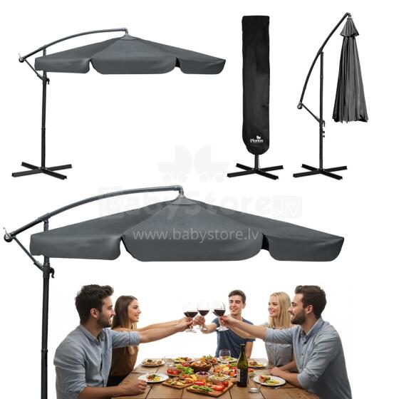 Kokkupandav aiavarju 6 segmenti 350 cm kattega Plonos PL-880