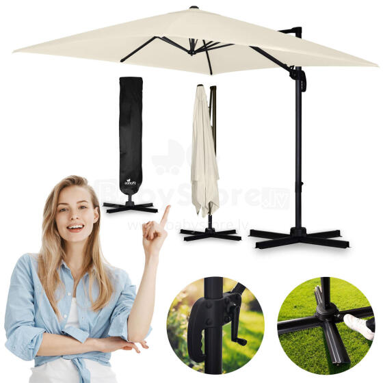Kokkupandav aiavarju 8 segmenti 420 cm kattega Plonos PL-883